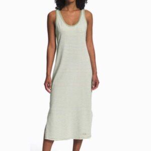 The North Face Terrain Tank Dress Green and white striped M